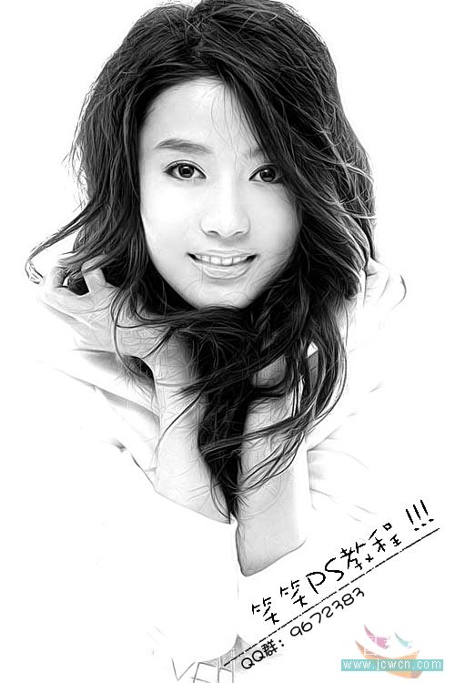 ps修圖:美女照片的磨皮和銳化