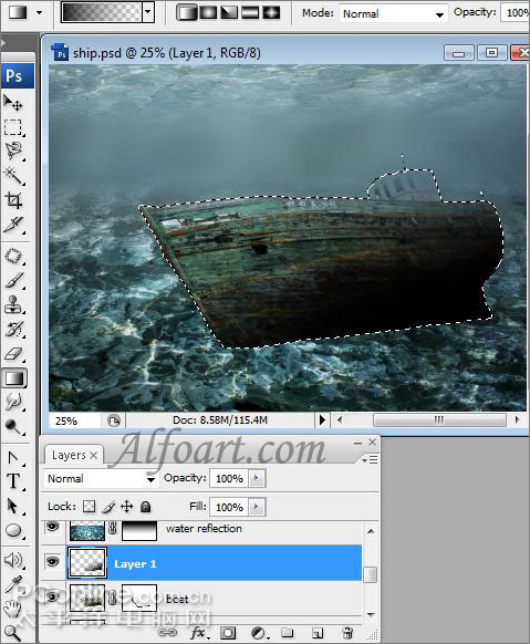 ps輕松制作魅力無限的水底場景