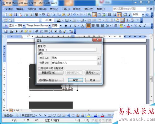 word2003如何為圖片自動(dòng)編號(hào)