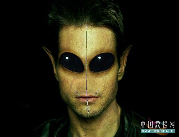 photoshop合成教程:恐怖的外星人