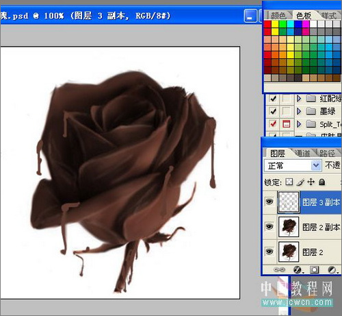 photoshop教程:制作誘人的巧克力玫瑰 photoshop教程:制作誘人的巧克力玫瑰