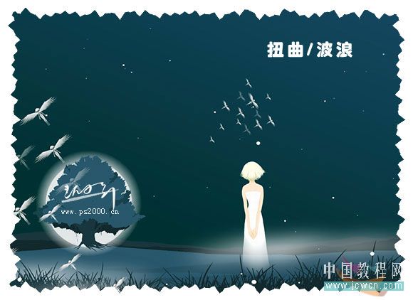 photoshop教程:制作個性蝴蝶邊框照片_webjx.com