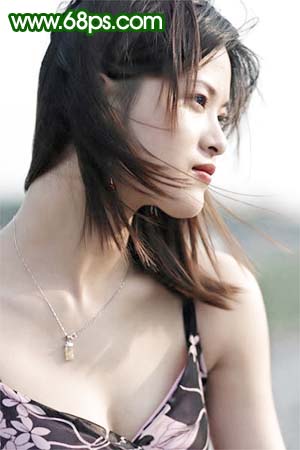 photoshop教程:美白和修復(fù)mm頭發(fā)