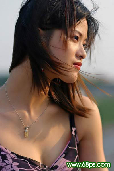 photoshop教程:美白和修復(fù)mm頭發(fā)