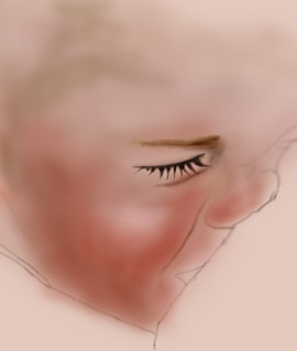 photoshop鼠繪哭泣的男孩過程