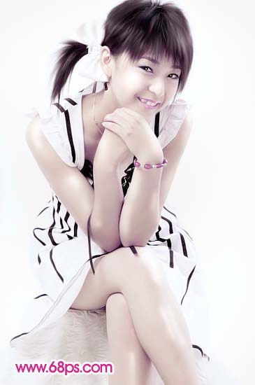 photoshop教程:mm照片全身美容磨皮