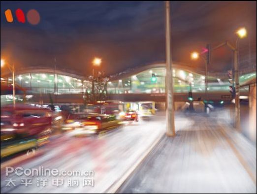 photoshop繪制《白雪夜街景》插畫 photoshop繪制《白雪夜街景》插畫