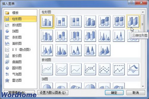word2010中怎么插入圖表