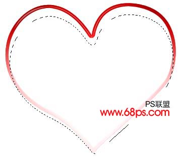 支持2008北京奧運 ps繪制奧運紅心圖案