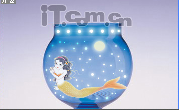 photoshop合成圖片特效:玻璃瓶里的美人魚_網頁設計webjx.com網絡轉載