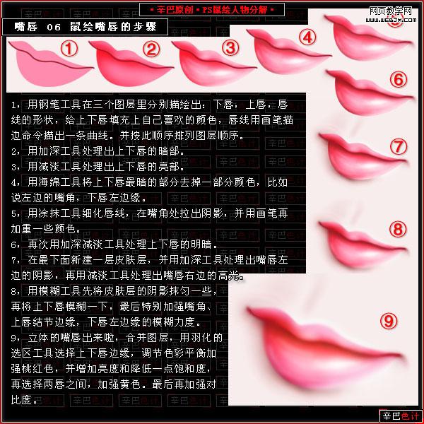 photoshop經(jīng)典教程:鼠繪美女性感嘴唇_網(wǎng)頁(yè)設(shè)計(jì)