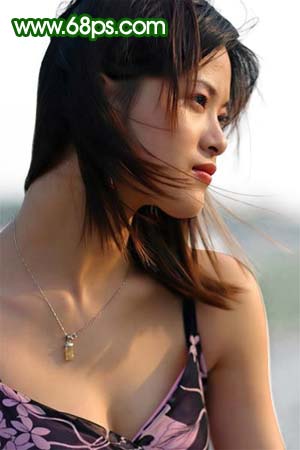 photoshop教程:美白和修復(fù)mm頭發(fā)