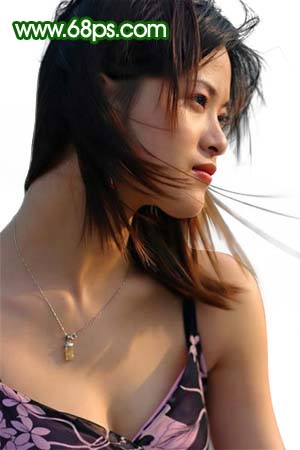 photoshop教程:美白和修復(fù)mm頭發(fā)