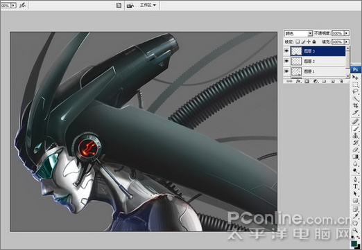 photoshop和友基pf1209鼠繪美女機(jī)器人 photoshop和友基pf1209鼠繪美女機(jī)器人