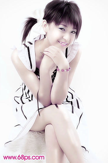 photoshop教程:mm照片全身美容磨皮
