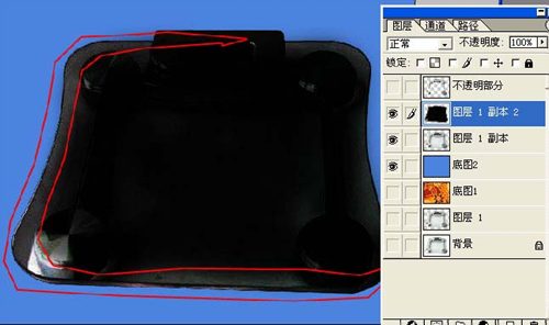 透明玻璃的摳圖方法