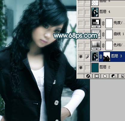photoshop照片調(diào)色:青色調(diào)mm照片