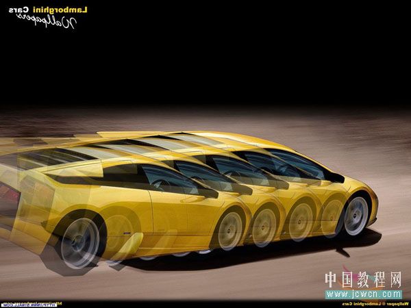 photoshop歷史記錄畫筆為跑車做幻影