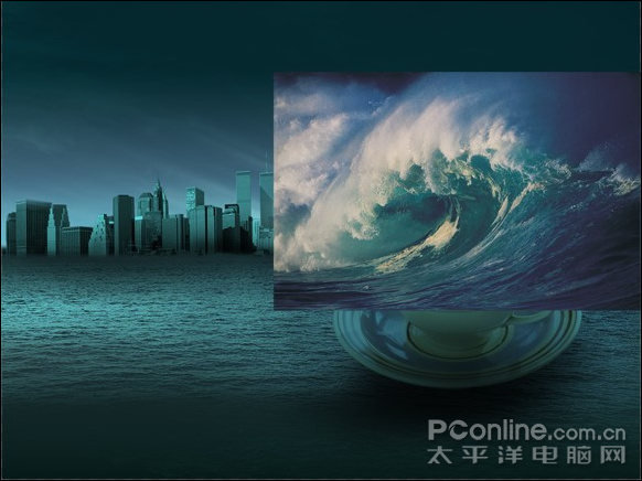 photoshop照片合成:驚濤駭浪在哪會有?