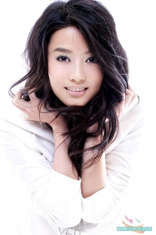 ps修圖:美女照片的磨皮和銳化