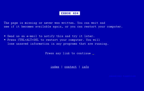 網站404極富創意的圖片欣賞