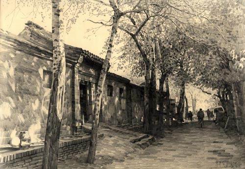留住胡同—精彩photoshop鉛筆畫欣賞_網(wǎng)頁設(shè)計www.webjx.com轉(zhuǎn)載