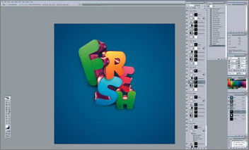 photoshop扭曲變換制作時尚3d特效字 photoshop扭曲變換制作時尚3d特效字