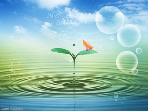 photoshop合成實例：合成水上蝴蝶