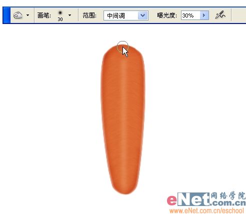 巧用photoshop鼠繪鮮嫩的胡蘿卜_網頁設計webjx.com轉載