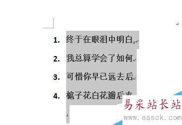 word如何取消項目編號格式的方法？