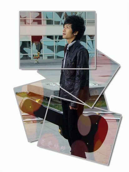 photoshop制作帥哥照片的層疊特效