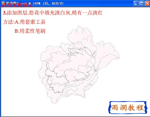 photosho鼠繪教程:國(guó)色天香牡丹花