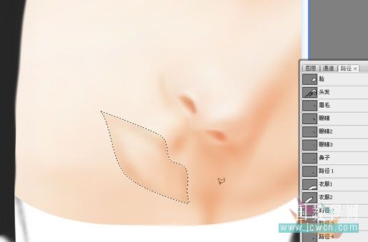 photoshop鼠繪漂亮的人物桃花淚