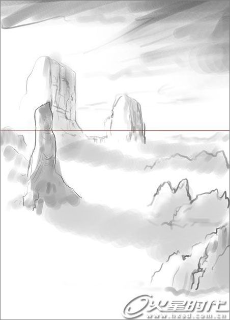 photoshop打造石像觀音完美場景