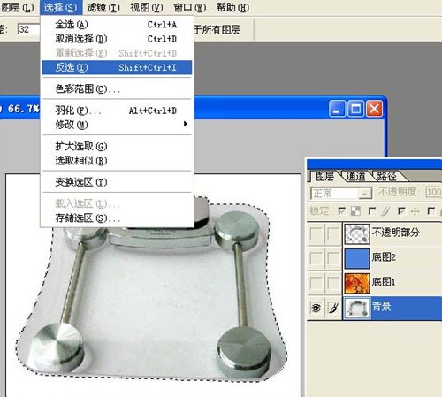 透明玻璃的摳圖方法