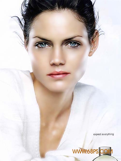 photoshop還原mm水晶亮麗肌膚