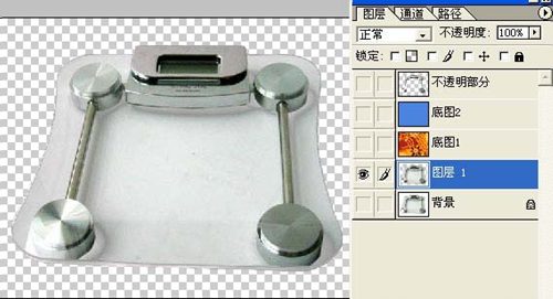 透明玻璃的摳圖方法