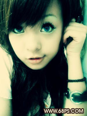 ps歷史快照來給mm化妝,非主流效果制作_網頁設計webjx.com