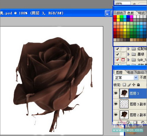photoshop教程:制作誘人的巧克力玫瑰 photoshop教程:制作誘人的巧克力玫瑰