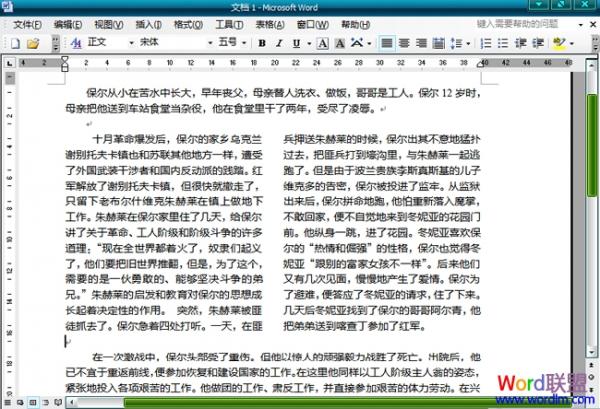 Word2003文檔中怎么分欄