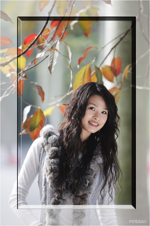 photoshop為mm普通照片簡單添加水晶邊框