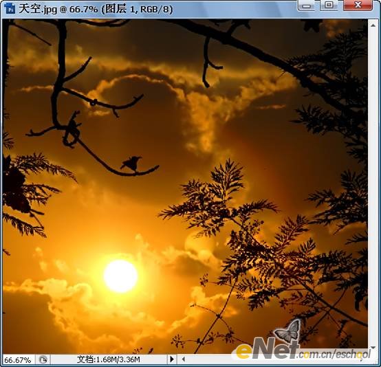 photoshop照片合成教程:月夜飛翔