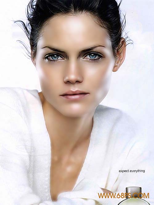 photoshop還原mm水晶亮麗肌膚