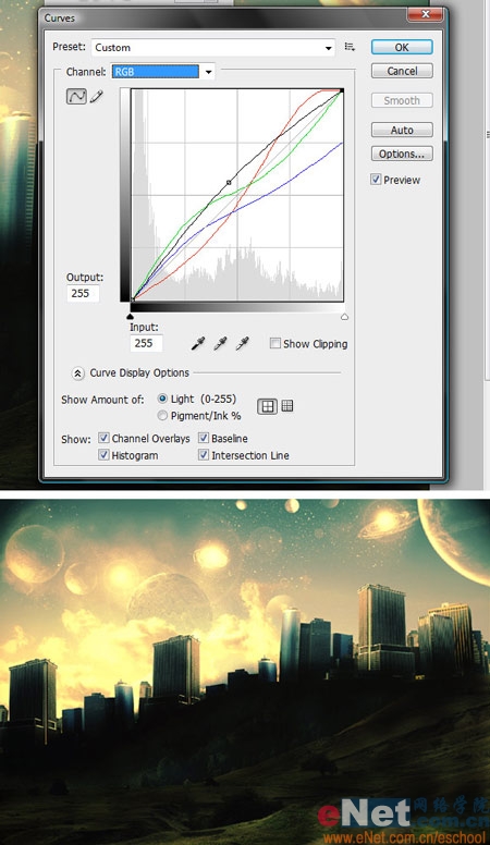 photoshop照片合成:壯觀輝煌的都市