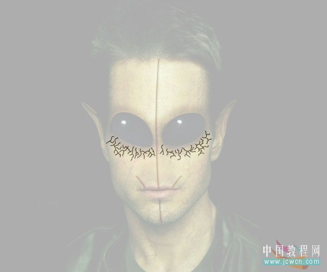 photoshop合成教程:恐怖的外星人
