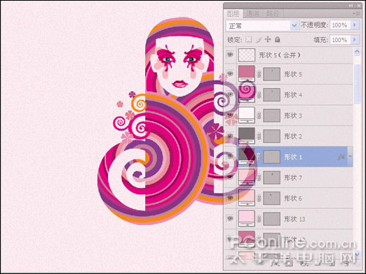 photoshop cs4繪制時尚女性主題視覺 photoshop cs4繪制時尚女性主題視覺