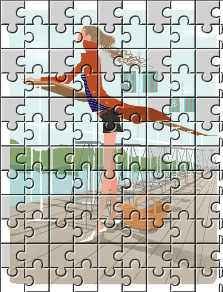 Photoshop教你打造美麗酷酷拼圖