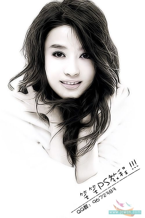 ps修圖:美女照片的磨皮和銳化