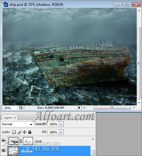 ps輕松制作魅力無限的水底場景