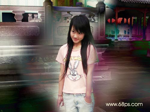 photoshop豐富照片色彩制作非主流效果